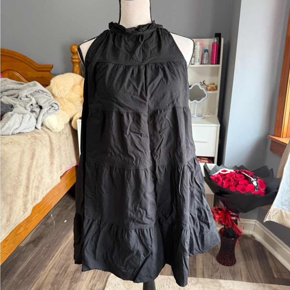 Black Halter Neck Dress